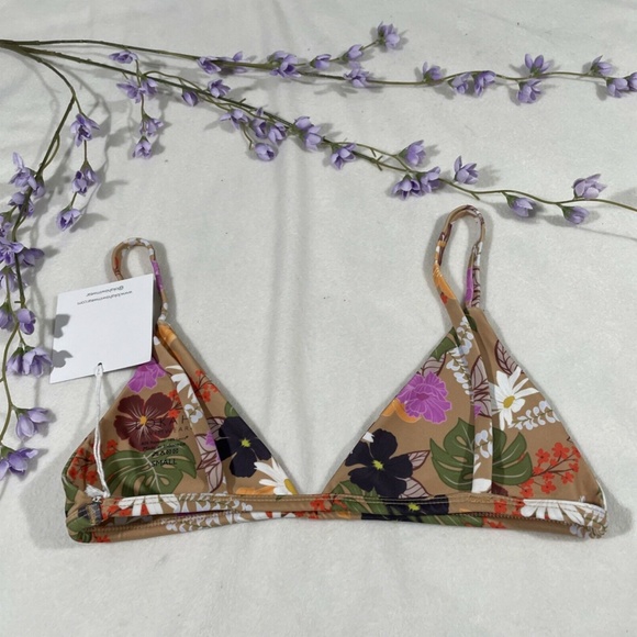 NEW Lokahi Swimwear [ Small ] Floral Vada Bikini‎ Top in Hana Print - Picture 8 of 12
